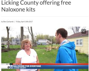 Licking county offering free naloxone kits.