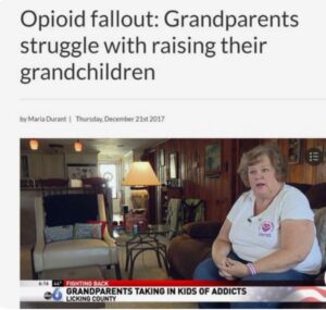 Opioid fallout grandparents struggle with raising their grandchildren.