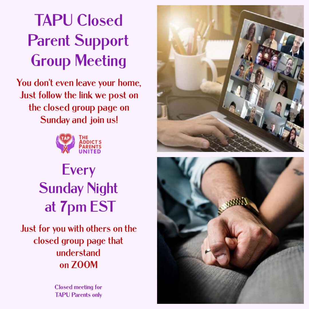 Tapu closed parent support group meeting.