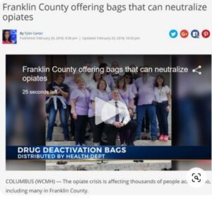 Franklin county offering bags that can be neutralized.